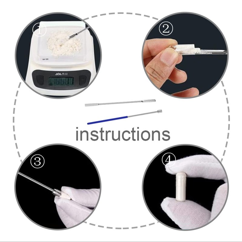Soolkerr 4 Pcs Stainless Steel Lab Spatula Micro Spoon Set