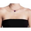 Large 1" Purple Howlite Broken Heart Mended with 23k Gold,