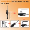 DECKRKAT 12-Piece Countersink Drill Bit Set - 3-in-1 Wood Counterbore
