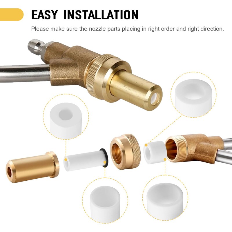 Pressure Washer Sandblasting Nozzle Replacement for Tool Daily 5000 PSI