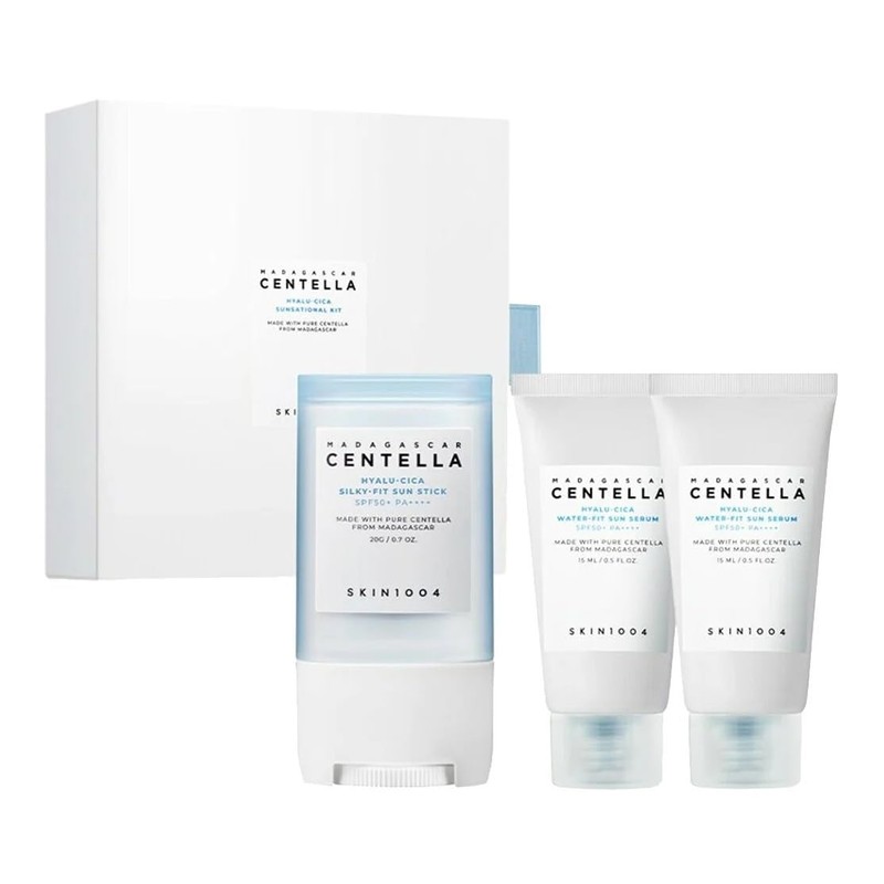 SKIN1004 Madagascar Centella Hyalu-Cica SUNsational Kit, 3 piezas.