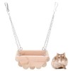 GOTOTOP Hamster Swing for Cage, Wooden Small Pet Hanging Boat