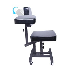 JZsmpmu Tattoo Chairs, Chairs with Multiple uses, Tattoo Chairs with Adjustable Panel Height Angles for Tattoo Artists and Also for customers,for Tattoo Shop Furniture (with Wheels)