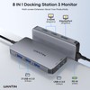 UANTIN Laptop Docking Station 3 Monitors, 8-in-1 USB C Dock