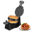 Waffle Maker, 1400W Double Belgian Waffle Iron 180° Flip, 8