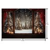 AIBIIN 7x5ft Christmas Window Background Winter Snowy Forest Xmas Tree