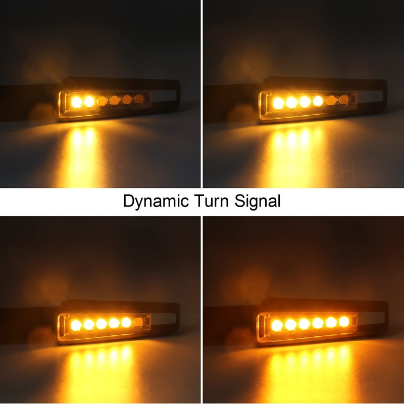KOPPANG Motorcycle, Flowing Turn Signal, 6 LED, Motorcycle, E-Bike, Vehicle