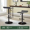 Adjustable Swivel Bar Stools Set of 2, Modern PU Leather