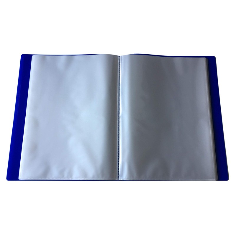 Janrax A4 Blue Flexible Cover 100 Pocket Display Book -