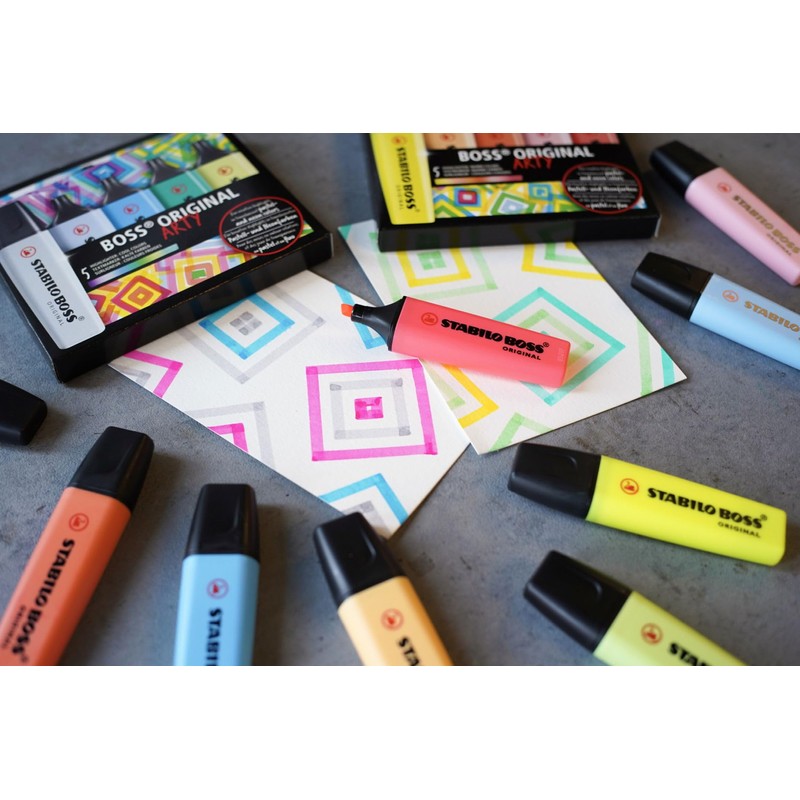 STABILO BOSS ORIGINAL - Estuche con 10 Marcatextos en Tonos