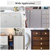 ZOCONE 12PCS Gold Drawer Knobs, 29mm Round Cabinet Knobs with