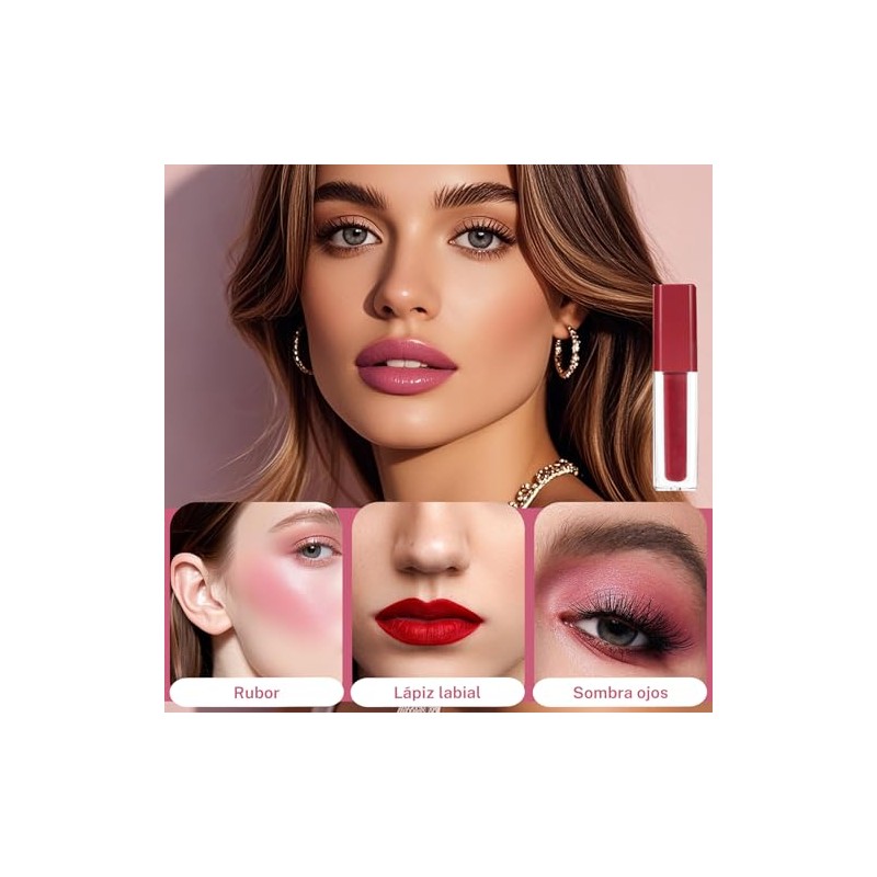 Labial Mate 12 piezas, Brillo de Labios Indelebles de Larga