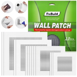 FixBuild Drywall Repair Kit, 13 Piece Aluminum Wall Repair Patch Kit, 2/4/6/8 inch Aluminum Drywall Patch, Quick Fix Plaster