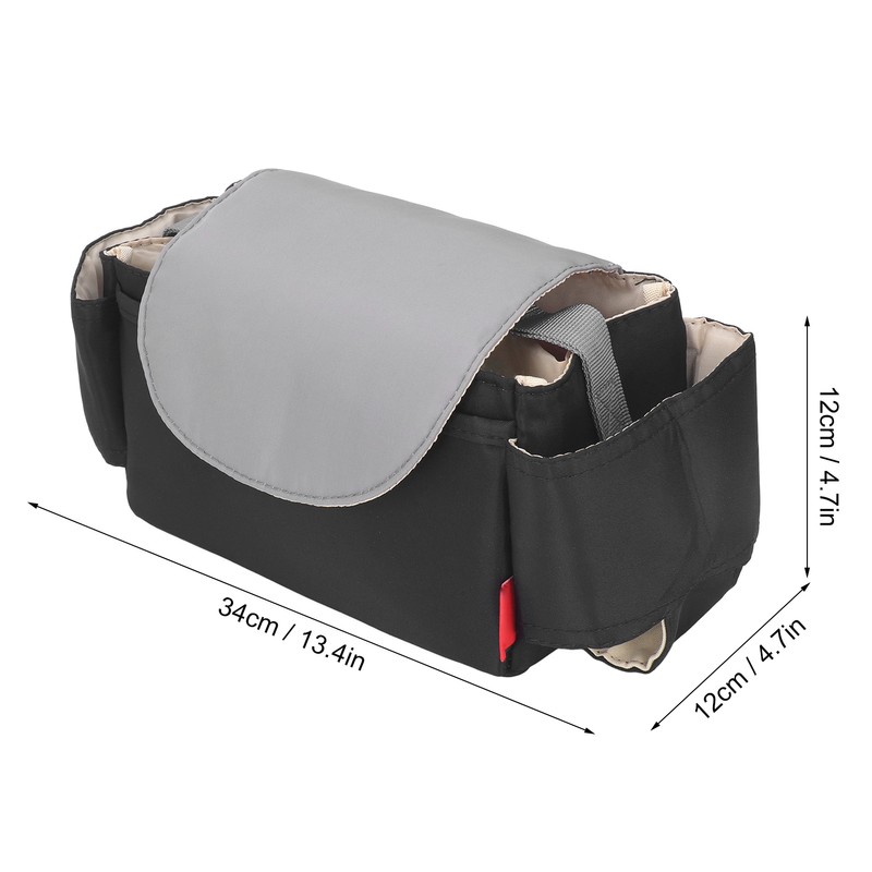 Baby Stroller Bag Waterproof Nylon Multi Pockets Simple Antiwear Baby