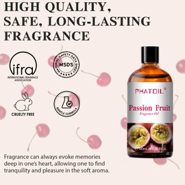 PHATOIL Cherry Fragrance Oils for Aromatherapy, 3.38FL.OZ Diffuser Oils for Home, Perfect for Aromatherapy, Humidifiers, Yoga, DIY Candle and Soap Making - 100ml