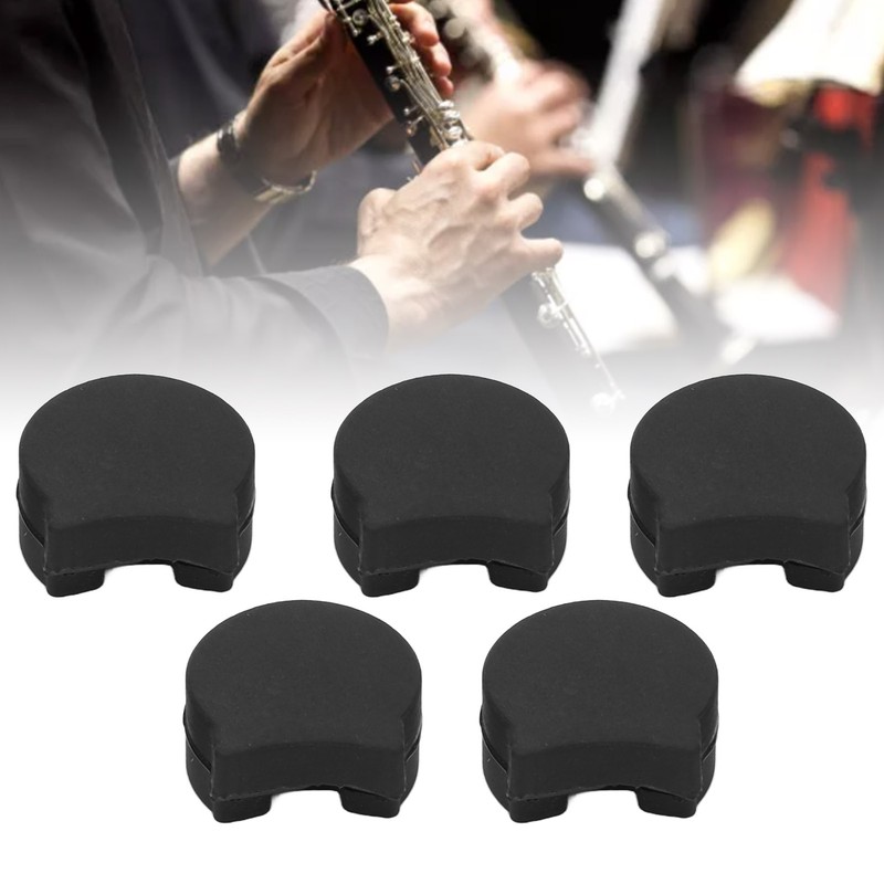 5Pcs Clarinet Thumb Rest Cushion Silicone Protector Instrument Accessory Set
