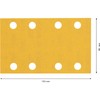 Bosch 10x EXPERT C470 Sandpaper (for Paint on wood, Hardwood,