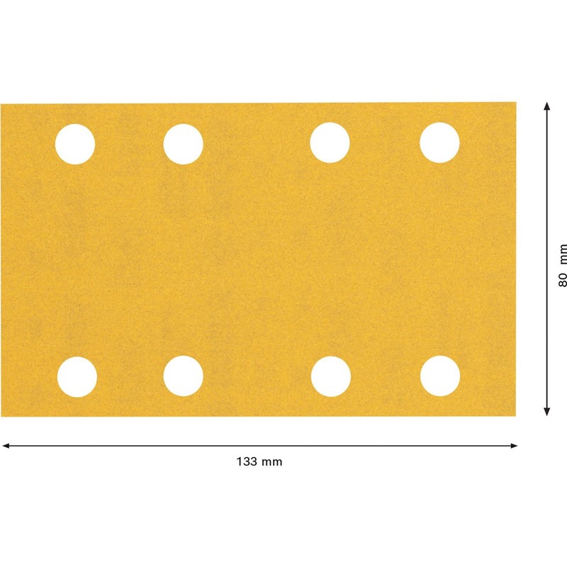 Bosch 10x EXPERT C470 Sandpaper (for Paint on wood, Hardwood,