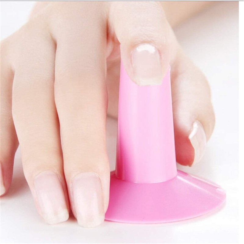 Pink Plastic Finger Stand Support Rest Nail Art Design Painting