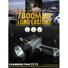 Durapower Boat Spotlight Flashlight, 3000LM IP67 Waterproof Super Bright Rechargeable
