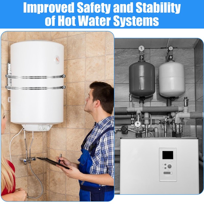 2 Set Stainless Steel Expansion Tank Mounting Bracket, Water Heater
