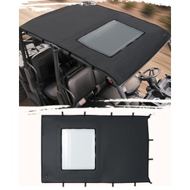 StarknightMT Defender MAX HD10 Roof UTV Soft Roof top Compatible with Can-Am Defender MAX HD10 HD9 HD8 HD7 DSP XT XMR 2016-2024 Defender Max HD 10 Accessories Fit Windshields And Side Doors