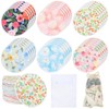 Sosation 30 Pcs Reusable Breast Pads Nursing Covers with Wet