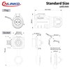 CNLINKO LP-16 Industrial Waterproof Connector IP68 Circular Connector Quick Plugging