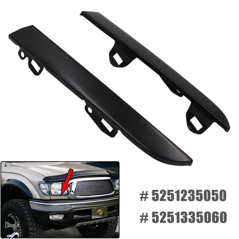 AUTOXBERT 2PCS Front Bumper Grille Headlight Filler Trim Panels Set