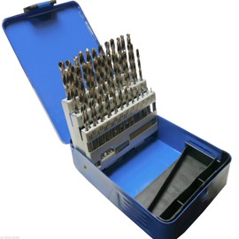 Hausdec 51pc Engineering Drill Bit Set Hss 1-6mm in 0.1mm Increments