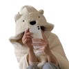 Winter Throw Blanket Cloak With Hood Thick Soft Plush Warm