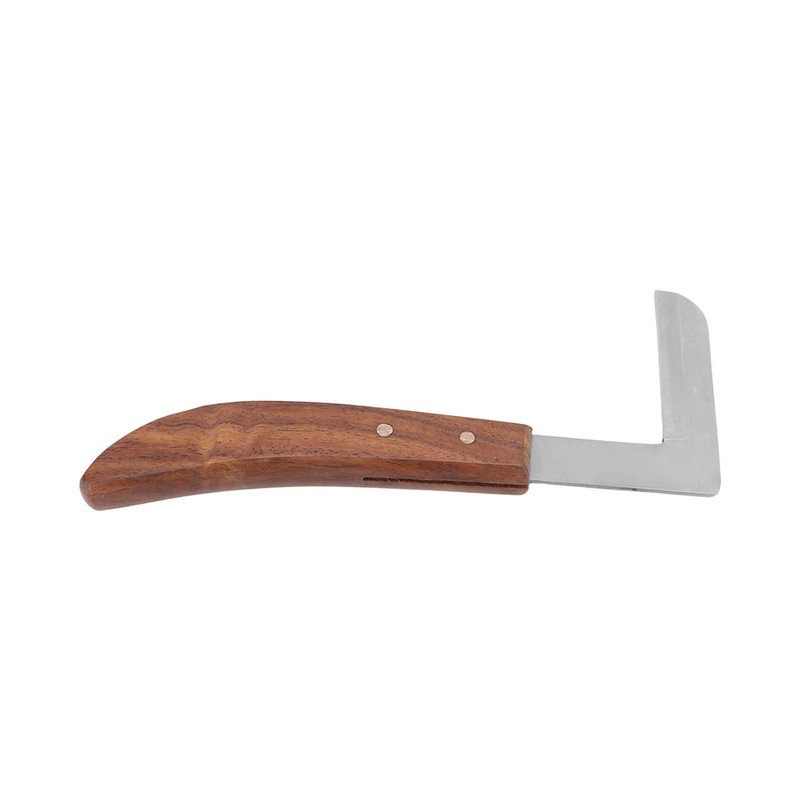 Steel Hoof Knife L Shaped Ergonomic Curved Handle Hoof Trimming