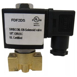 PRM 1/8 IN. NPT SOLENOID VALVE 120 VAC Coil Brass Body Viton Seal