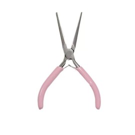 TIKMOON Nail Tip Pliers,Professional C Curve Nail Pincher - Stainless Steel Manicure Tool for Perfect Nail Sculpting - Nail Shaping Tweezers C Curve Nail Art Tools for DIY & Nail Salon Use, Pink