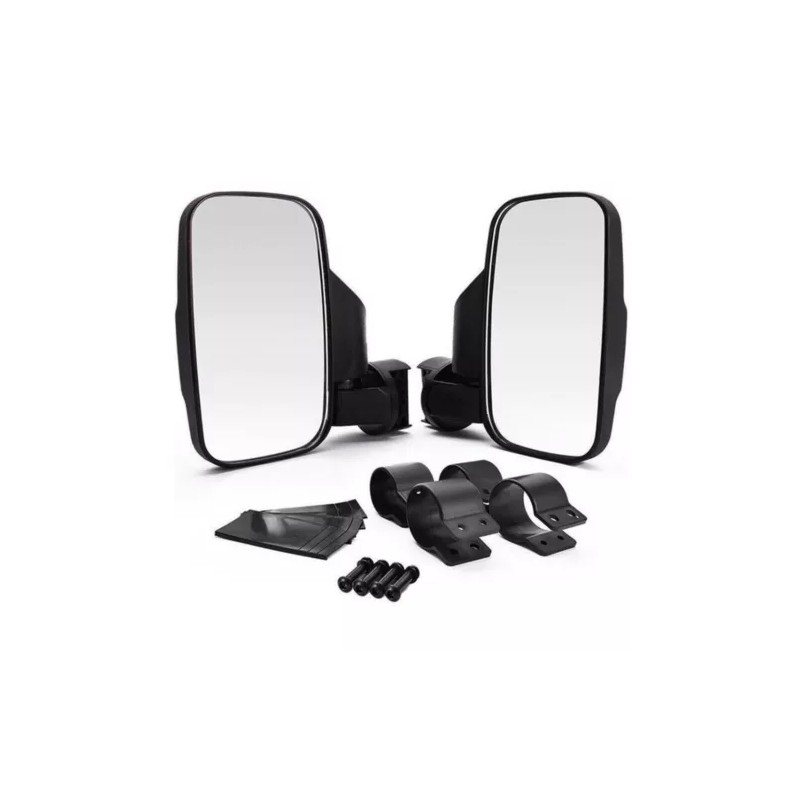 TWOM 1.75"~2" Breakaway Side Mirrors Rear View Mirror Set For