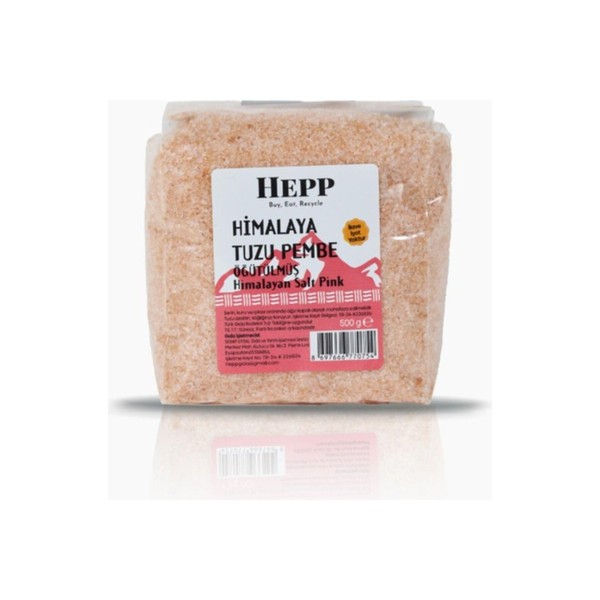 Ekoloji Market Hepp Himalaya Tuzu Pembe Öğütülmüş 500Gr