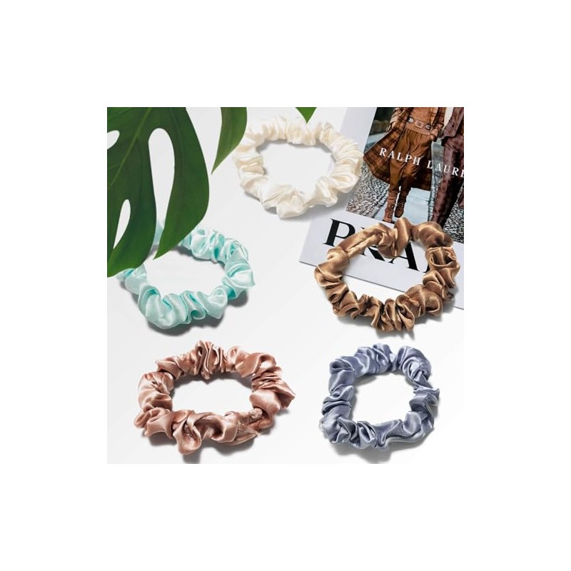 20pcs Ligas Elásticas Para Cabello Scrunchies De Satén,Gomas pelo A