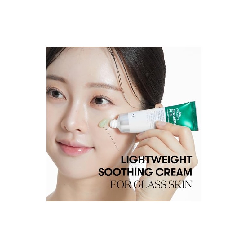 VT COSMETICS Cica Cream Plus, Hydrating & Calming Face Moisturizer