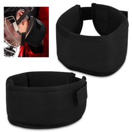 Taiyin 2 Pcs Winter Hockey Neck Guard Sports Cut Resistant Neck Guard Collar Neck Protector for Youth Adult Paintball Ice Hockey Protective Gear, Black