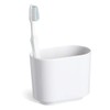 Umbra Step Modern Bathroom Storage, Toothbrush Holder, White