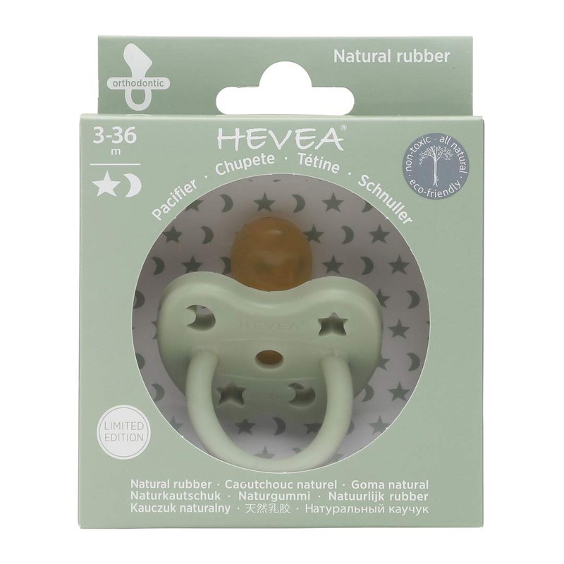 HEVEA Coloured Natural Rubber Dummy with Natural Dyes, Environmentally Friendly,