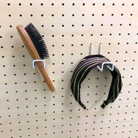 W Bar Hook for Perforated Boards, White, 50 P25 [1 piece]