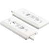 White Tilt Window Latch; 2-1/8" Screw Holes - Package