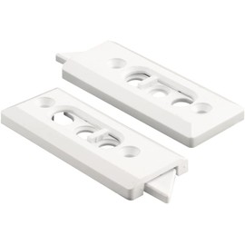 White Tilt Window Latch; 2-1/8" Screw Holes - Package