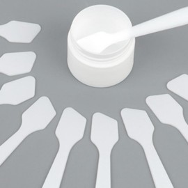 Multi-purpose PP Makeup Mini Dispensing Spatula for Cosmetics 10pc Pink 5ea