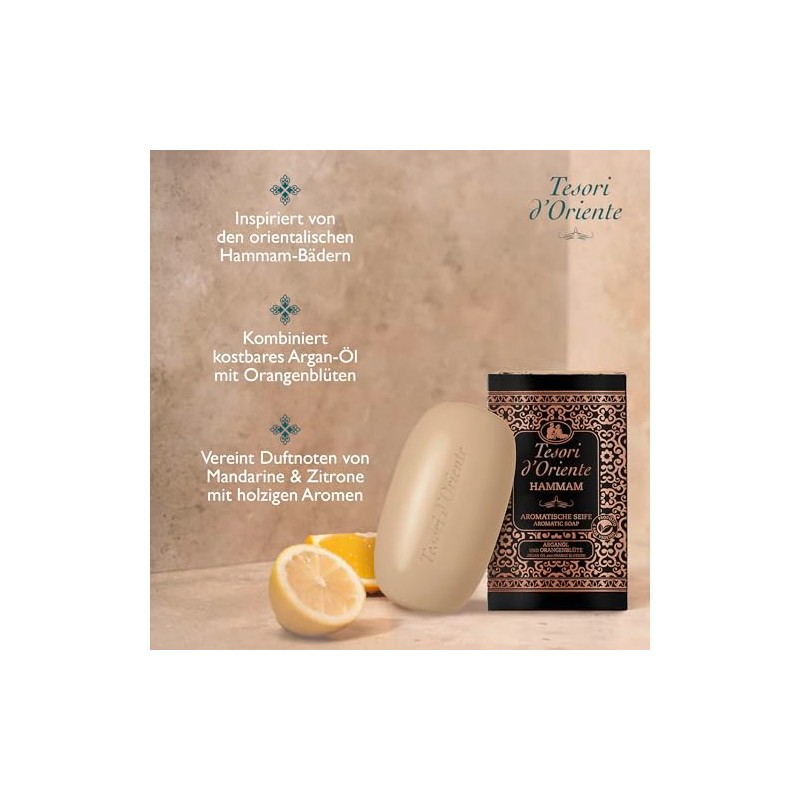 Tesori d'Oriente Solid Soap Hammam | 125 g | Aromatic