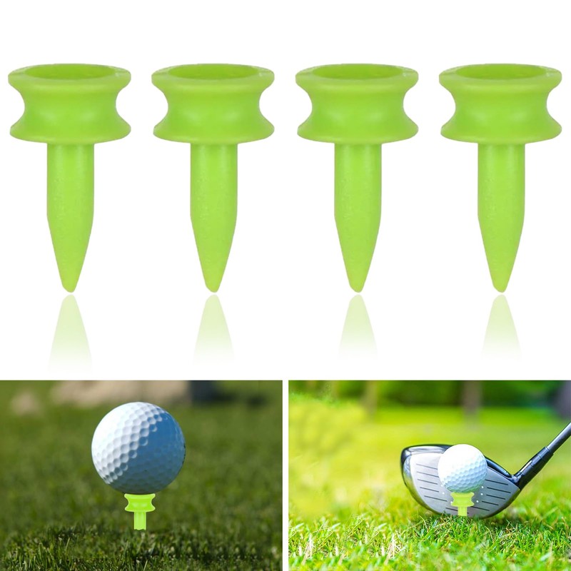Munsesi 100pcs Golf Tees Plastic, 25mm Green Castle Golf Tees,