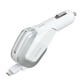セイワ(SEIWA)DC充電器 スイッチレスチャージャーMU microUSB ホワイト×サチライトクロム D430