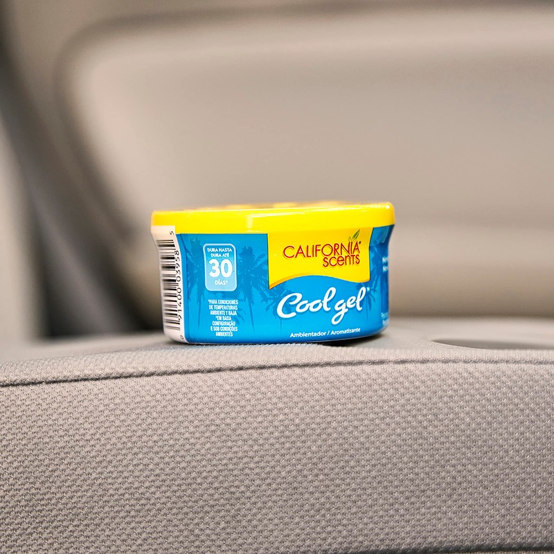 California Scents, 1 Aromatizante en Gel , New Car, Azul