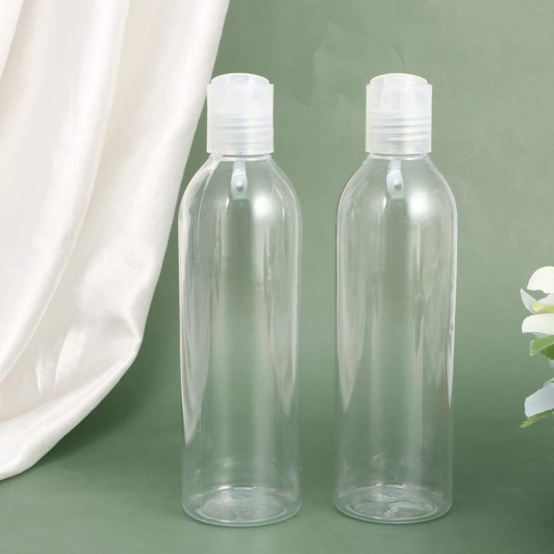 Minkissy 6pcs 250ml Portable Travel Bottles Plastic Refillable Bottles Plastic